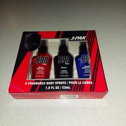 BOD MAN 3 - FRAGRANCE BODY SPRAYS PACK NEW FACTORY SEALED 