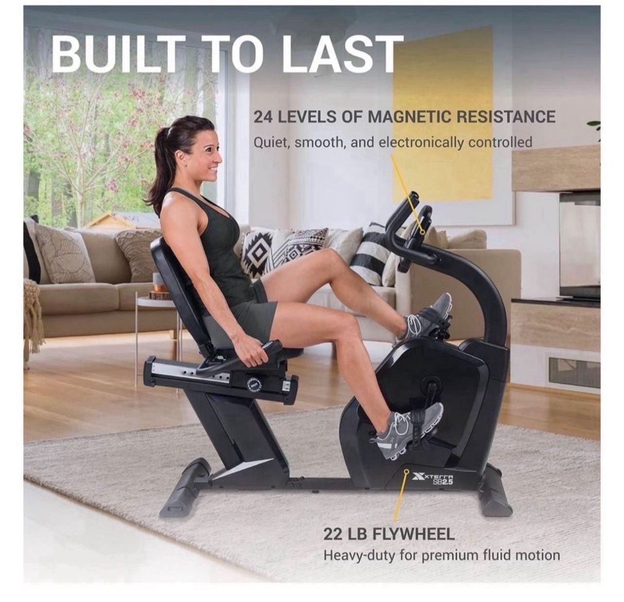 🚴‍♂️ New XTERRA SB2.5 Recumbent Exercise Bike – 24 Magnetic Resistance Levels! 🚴‍♂️