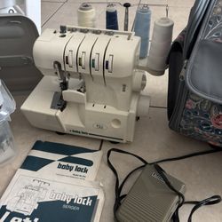 Baby Lock Serger Sewing Machine & Accessories 
