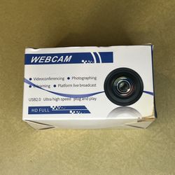 Webcam 30FPS with Full Microphone  HD 1080P for Computers PC
