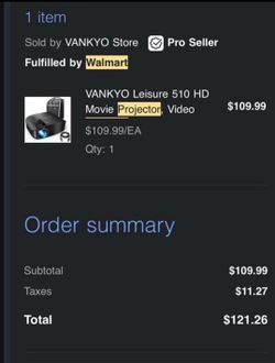 Vankayo projector !! Pick up today