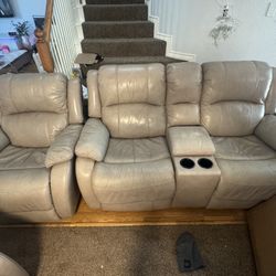 Leather Sofa Power Recyclers 3+2+1