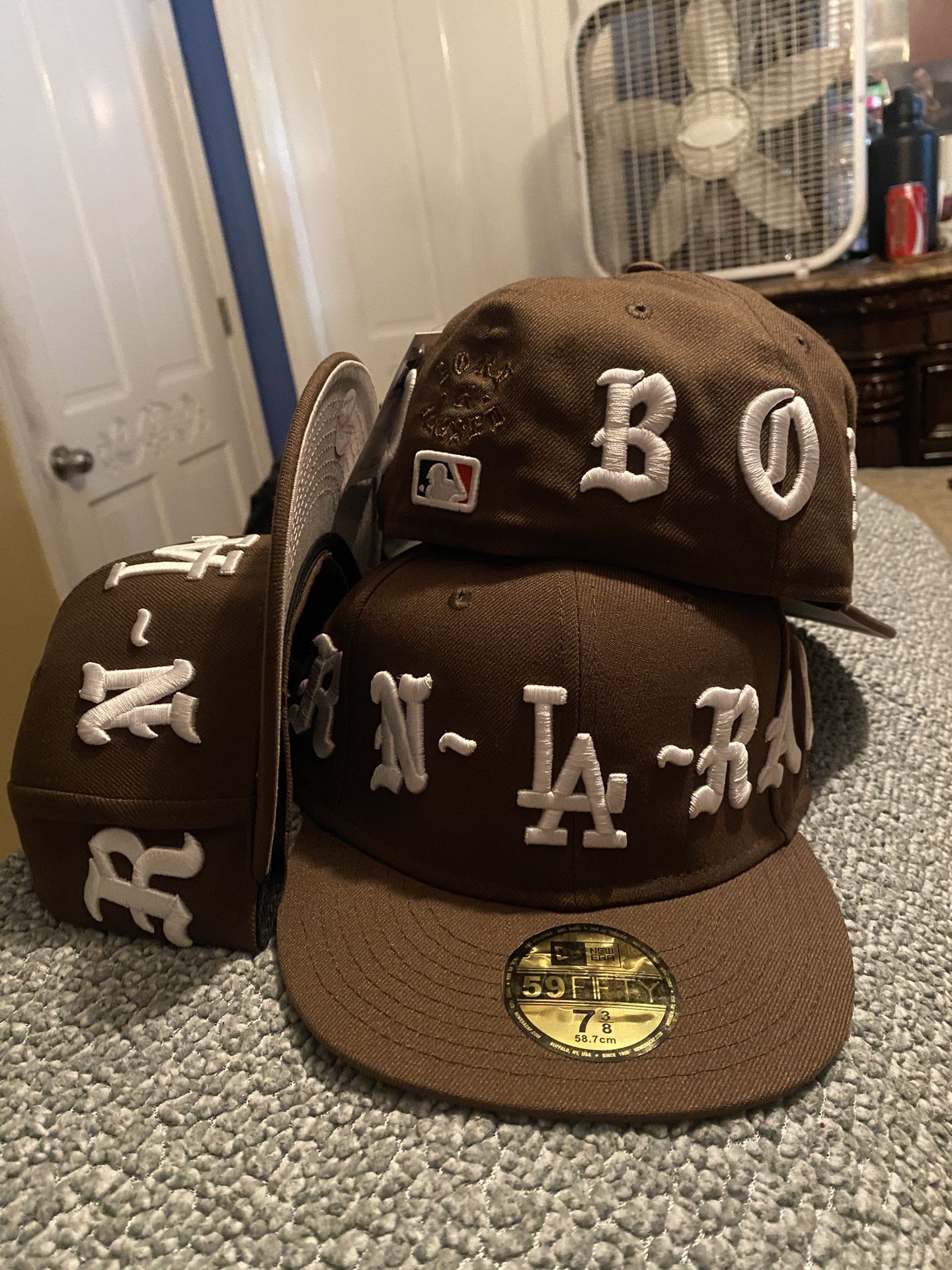 BORN x RAISED Brown LA cap
