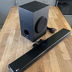 LG Wireless Soundbar And Subwoofer 