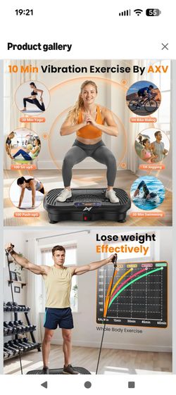 Vibration Plate Fitness Platform
