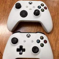 Two Xbox One Controllers 