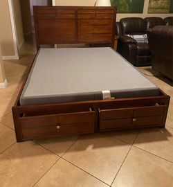 Queen sized bed