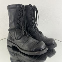 CORCORAN Mens Black Leather Vibram Sole Original Combat Field Military Boot