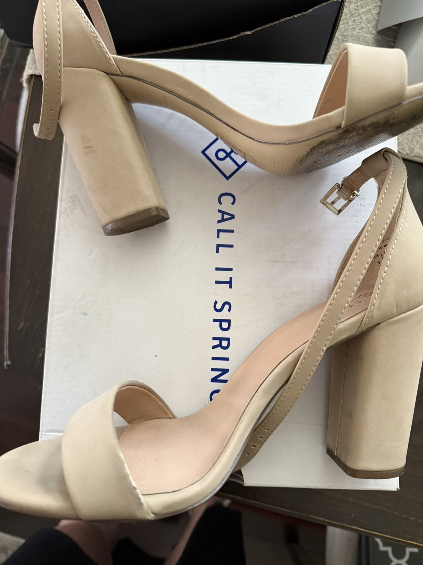 Beige Tan High Heels