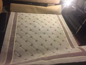 5*7 plush rose/cream carpet