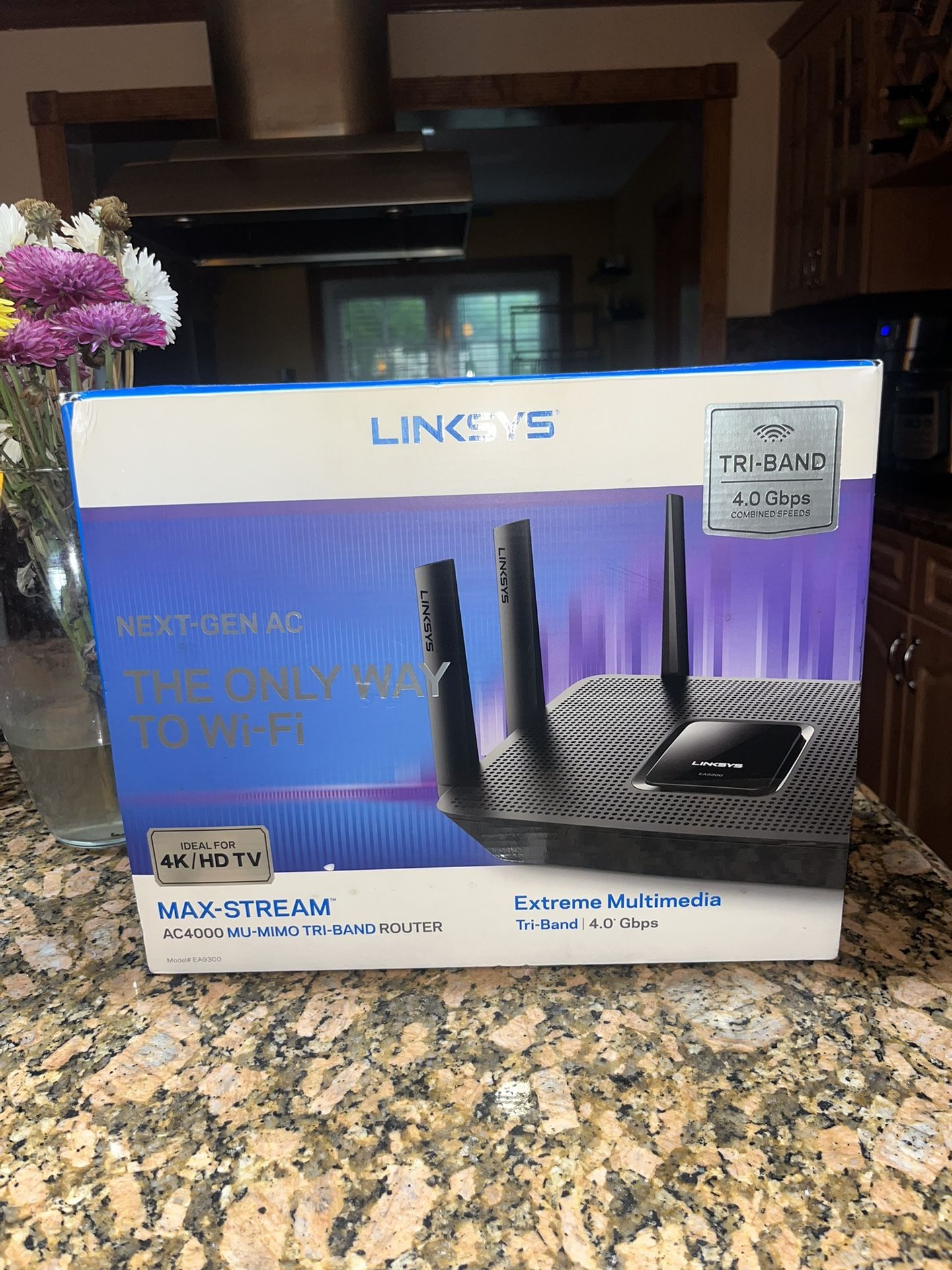Linksys AC4000 Tri- Band Wi-Fi Router Max-Stream