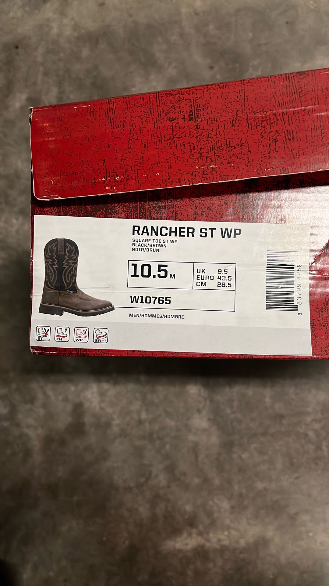 Wolverine 10.5 Steel Toe Work Boots