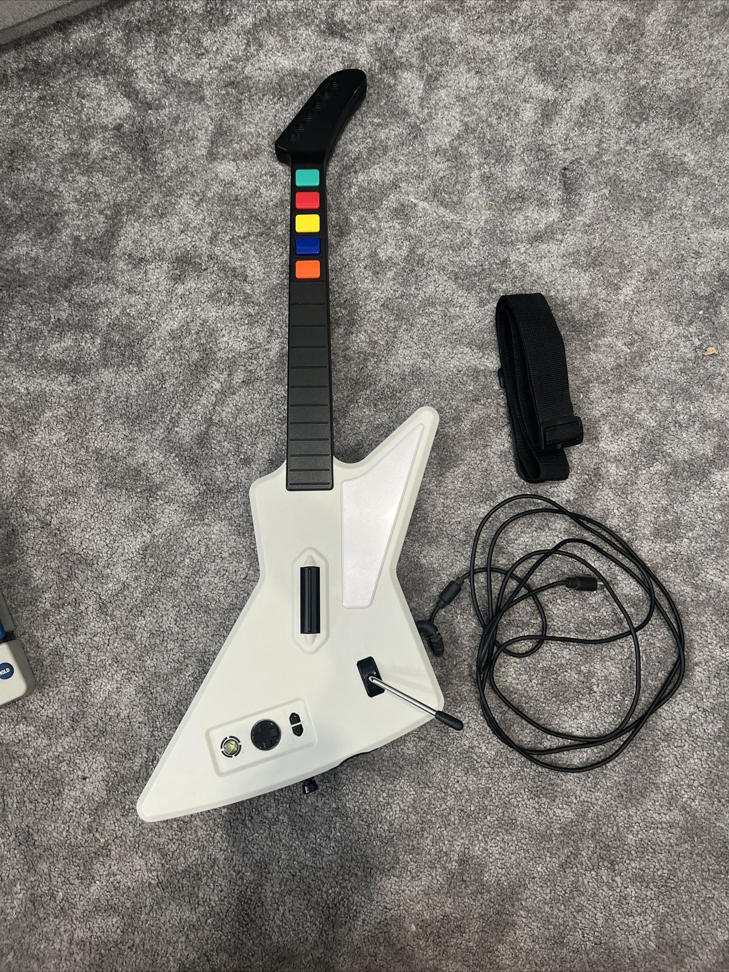Guitar Hero White Guitar Controller Xbox 360