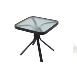 Table metal and glass