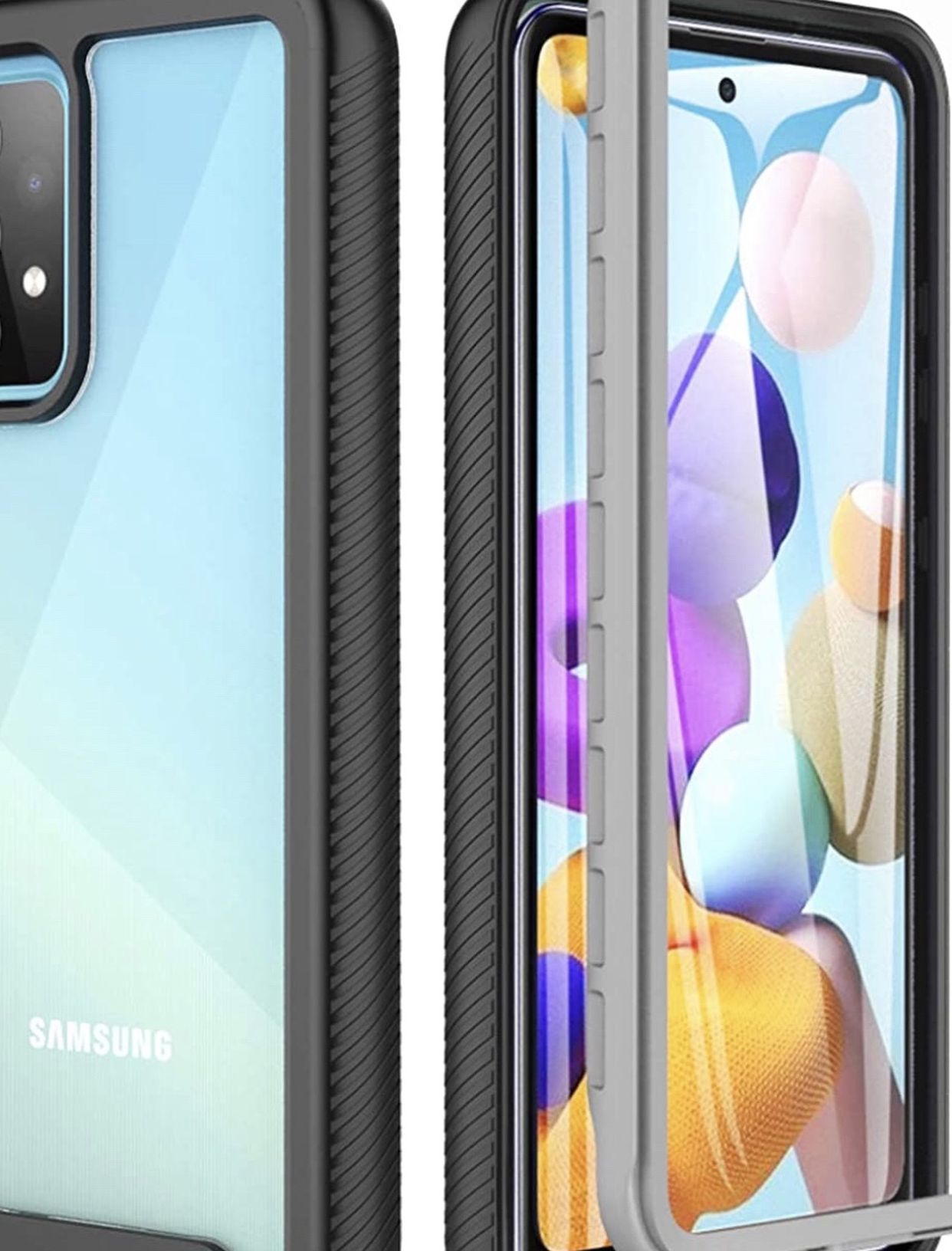 Samsung A52 5g Case 6.5", 360 Full-Body Protective Built-in Screen Protector Dustproof Shockproof Anti-Scratch Cover Case Compatible with Samsung Gala