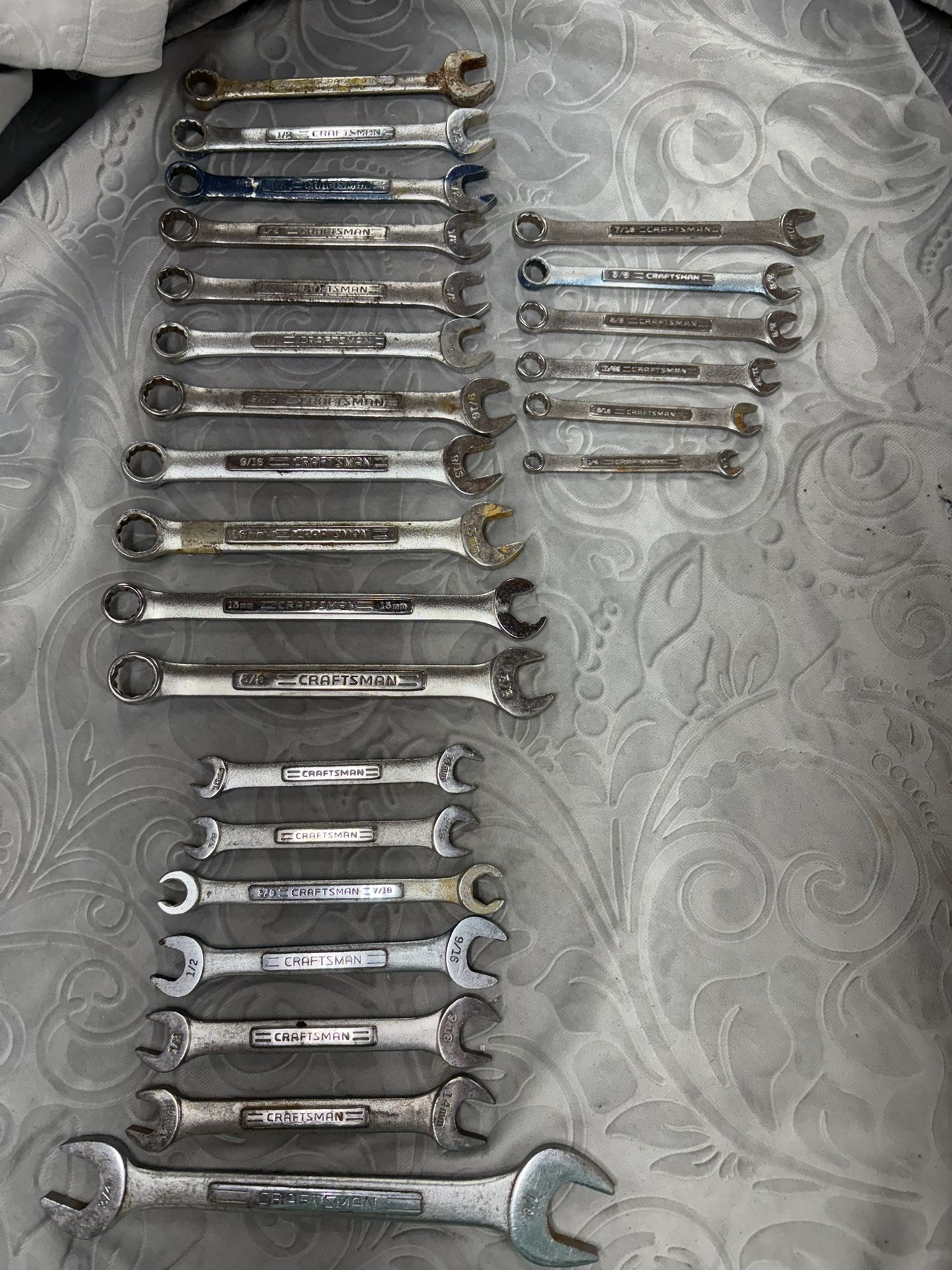 Craftsman Wrench Lot - Misc Sizes & Years 24pc