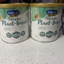 2 Brand New Enfamil Simply Plant Based Baby Formula 