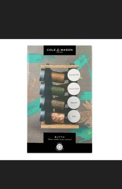 Cole & Mason Blyth 16 Jar Bamboo Spice Rack (New)