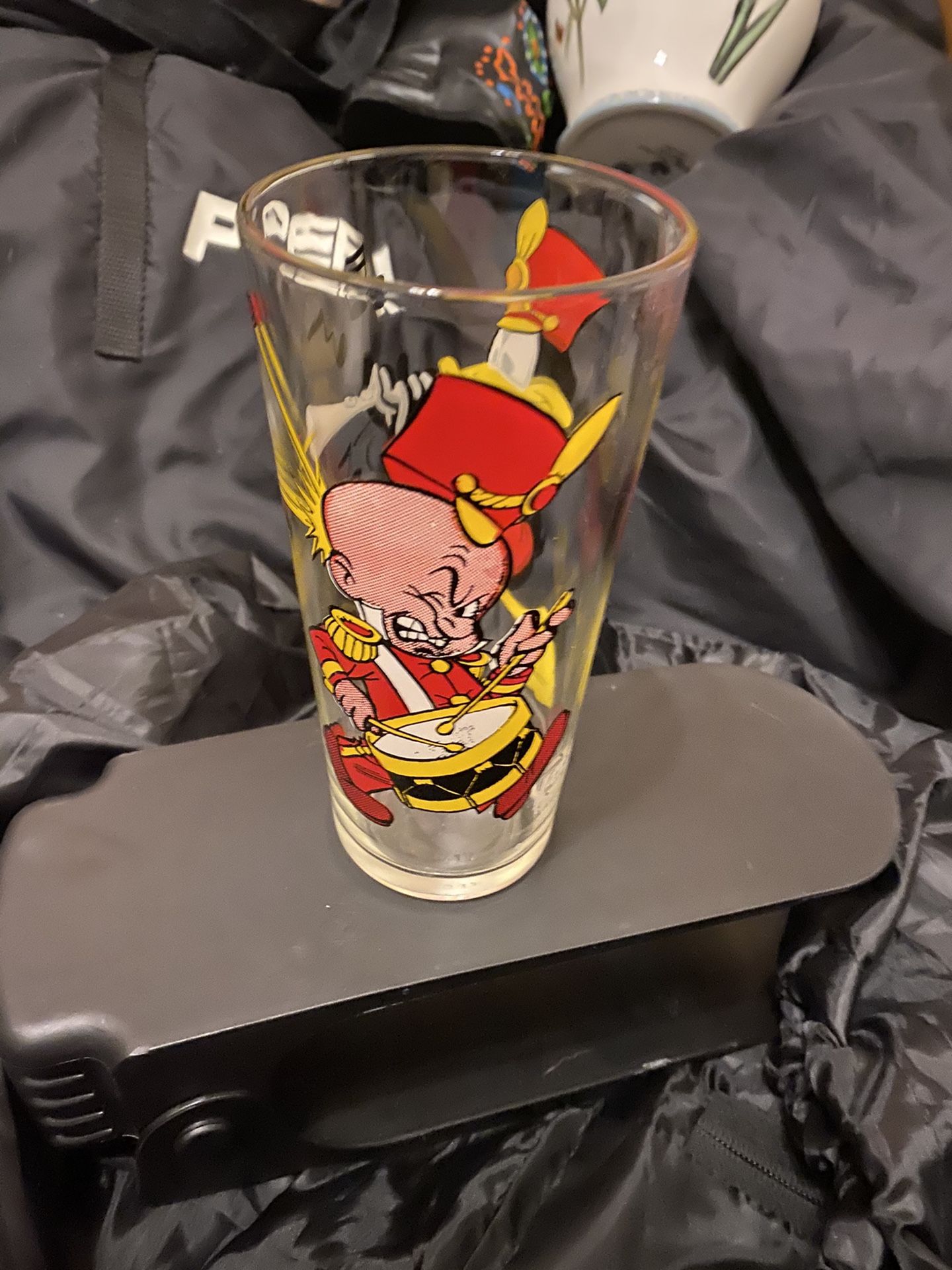 Vintage Daffy Duck Elmer Fudd Marching Band Pepsi Looney Tunes Glass