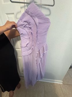 Purple flowy dress