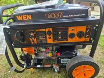 WEN 11,000-Watt 120V/240V Dual Fuel Portable Generator with Wheel Kit and Electric Start (DF1100T)