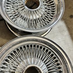Qty 2 Rims 14x6 Only Spokes