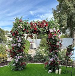 Wedding flower arch
