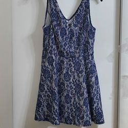 Blue and Silver Sparkley Glitter Dress 👗