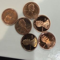 Pennies Are Done Here Are 6 Gem Proof Lincoln Pennies From Various Years 272