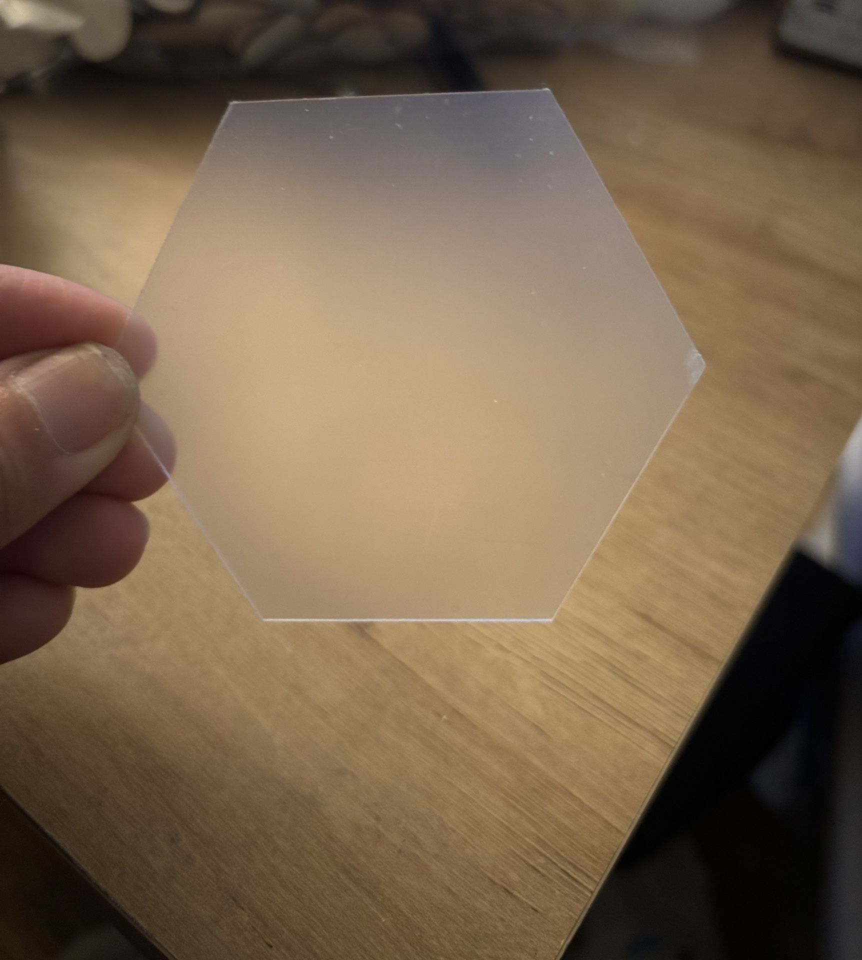 Hexagon Acrylic Wedding Placecards