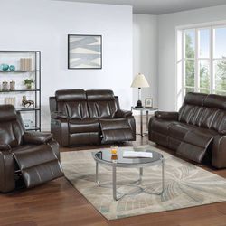 New 3 Piece Recliner Couch Set / Free Delivery 