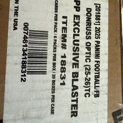 Optic Football Blaster Sealed Case 2025 NFL 