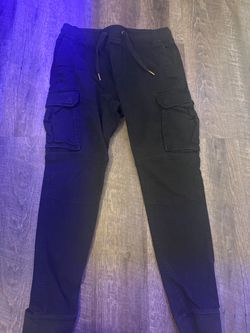 Black Cargo Jogger Pants