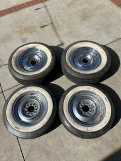 15 Inch White Wall Tires And Wheels 165 And 225S