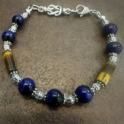 Handmade Tigers Eye Beaded Bracelet