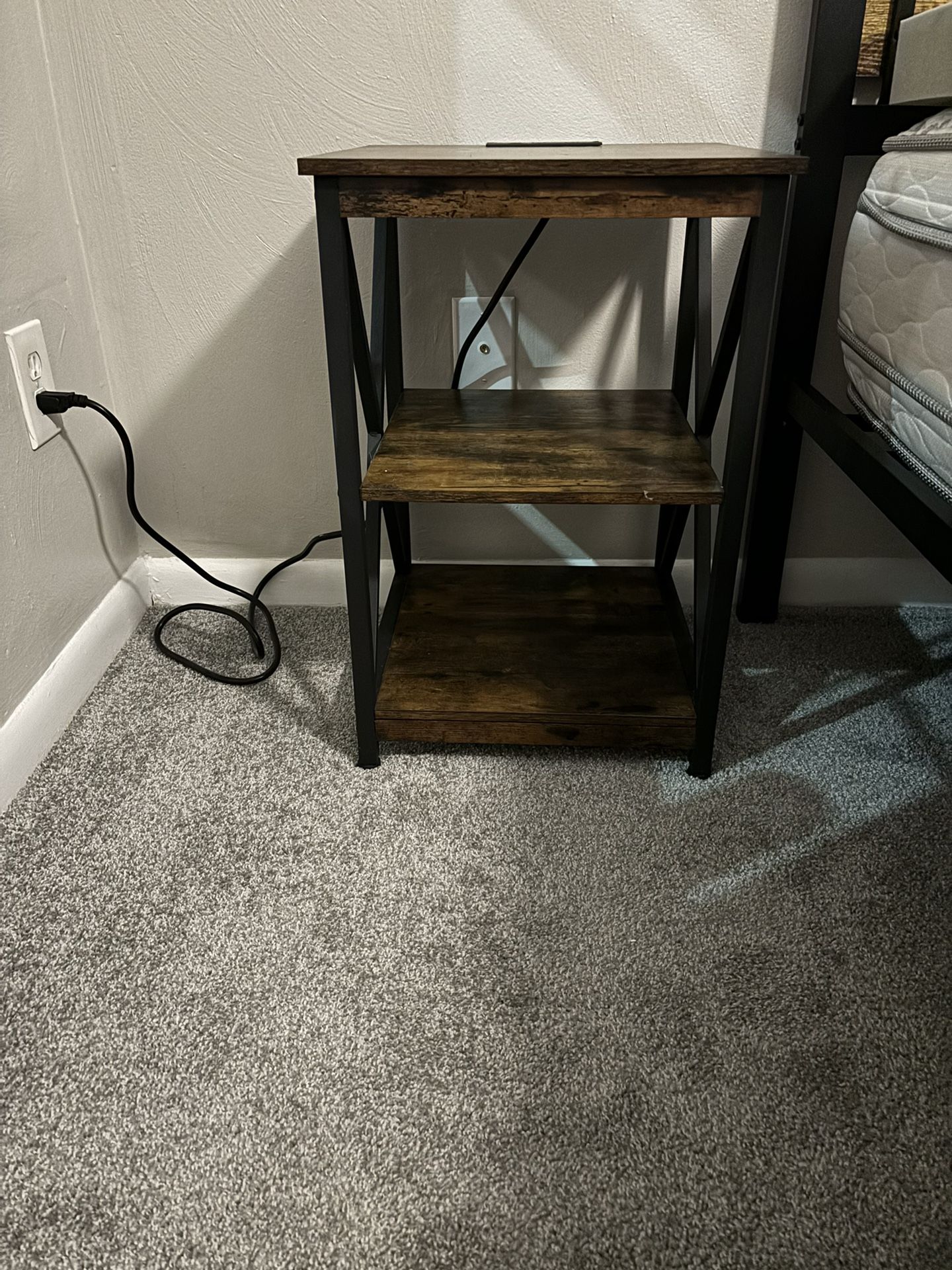 Night Stand W/ Outlets And USB Plug Ins