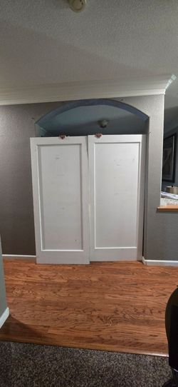 Unfinished Interior French Doors With Singular Glass