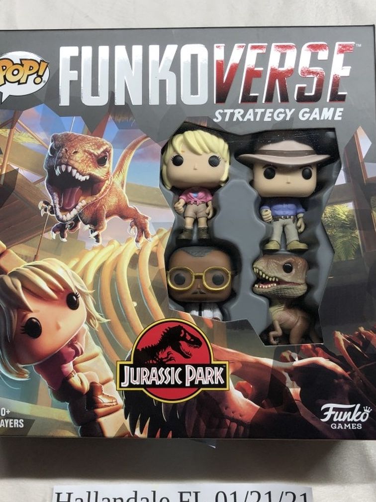 Funko Pop! Funkoverse: Jurassic Park Strategy Game **Brand New**