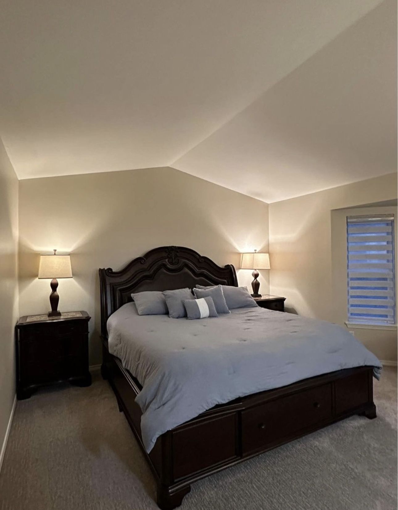 Real Wood Six-Piece Bedroom Set - King Size (moving Out Sale(