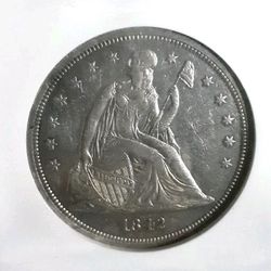 1842 Seated Dollar $1