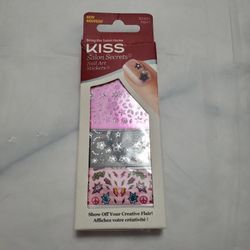 New KISS Salon Secrets Nail Art Stickers In Box Not Used Bring The Salon Home. 