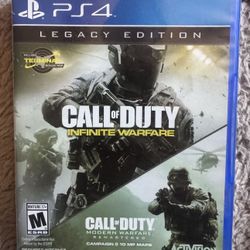Call Of Duty: Infinity Warfare And Modern Warfare. PS4