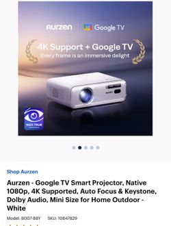SMART PROJECTOR WITH GOOGLE TV WIFI AND BLUETOOTH!