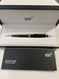 MONTBLANC MEISTER .CLASSIQUE GOLD/BLK BALLPOINT PEN “NEW”