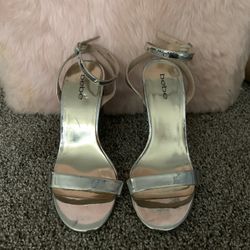 Bebe Silver And Gold Heel