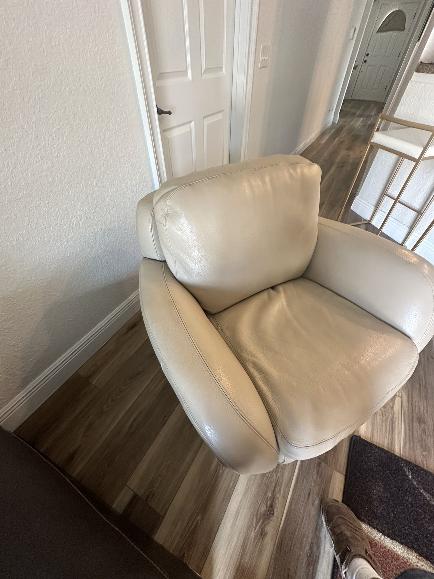 Soft Leather Sofa ,Chase and Chair