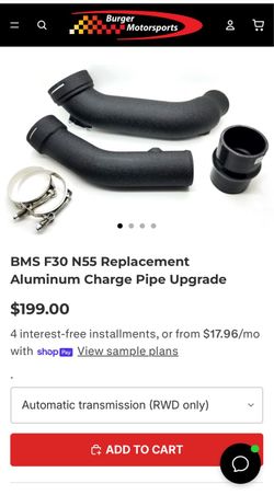 Aluminum Charge Pipe N55