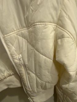 Alo Yoga white quilted jacket