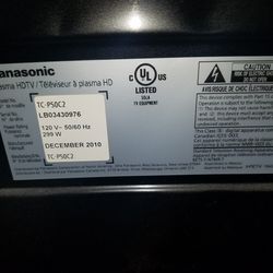 Panasonic 50 Inch TV