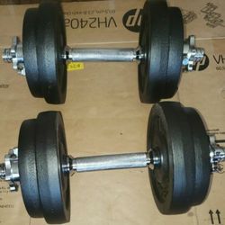 60lb Adjustable Dumbbells 